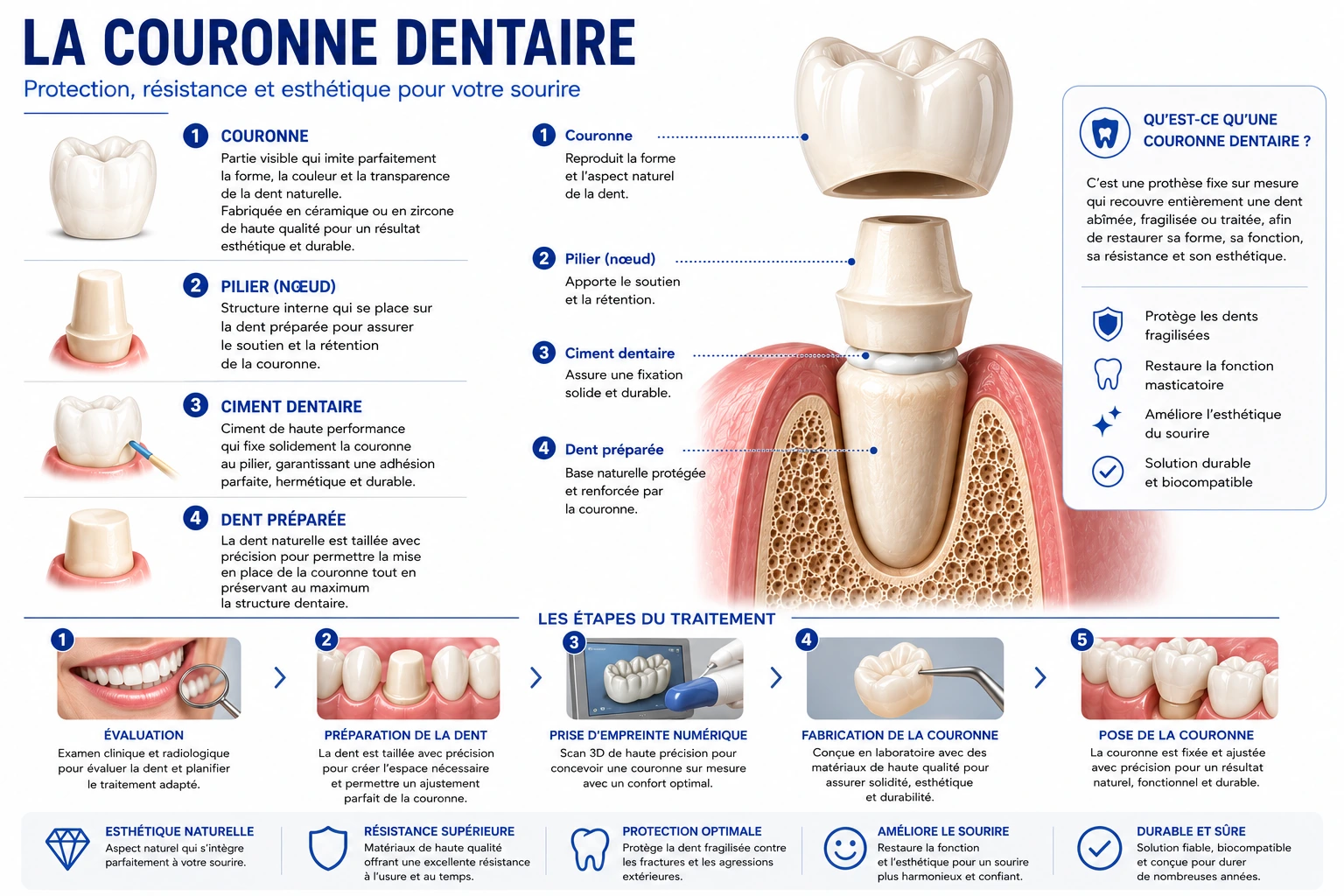 Couronnes dentaires