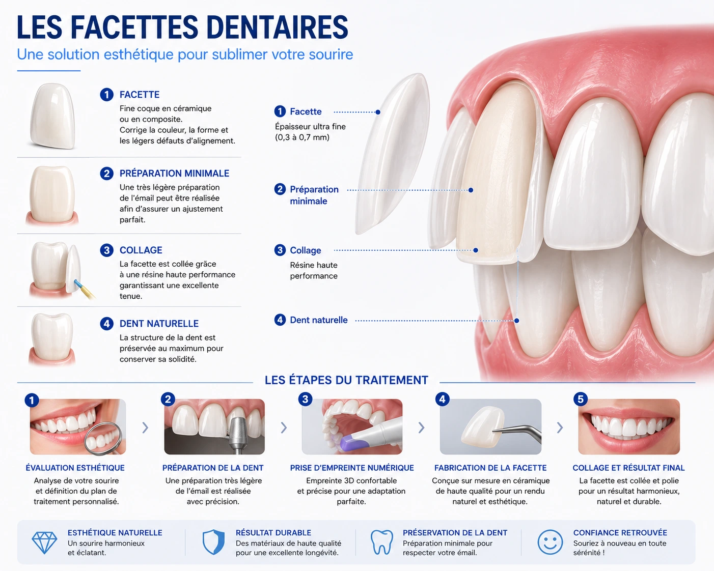 Facettes dentaires